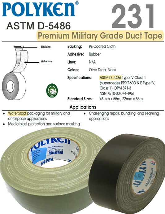 Polyken® 231 Duct Tape